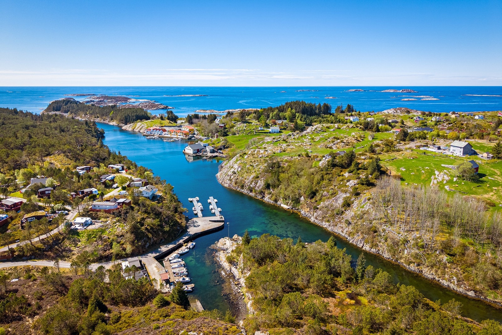 Flott natur ytterst mot havgapet Galleribilde