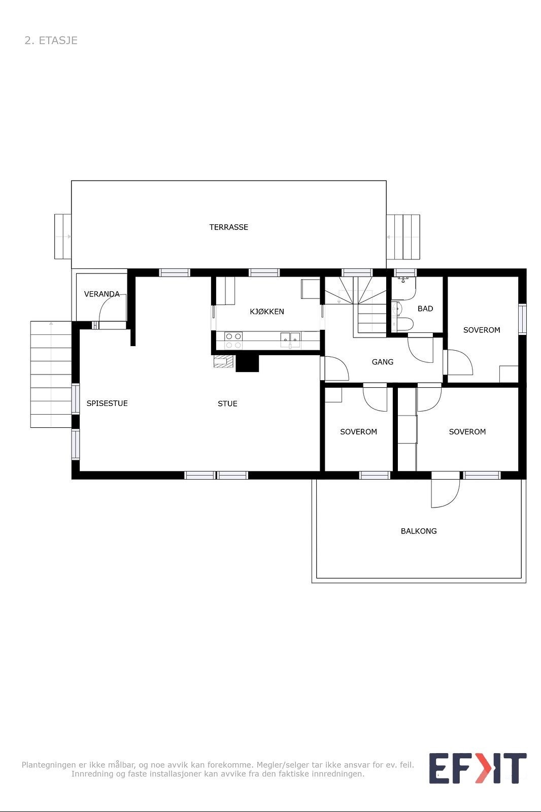 Plantegning Brynjevegen 17 1. etasje Galleribilde