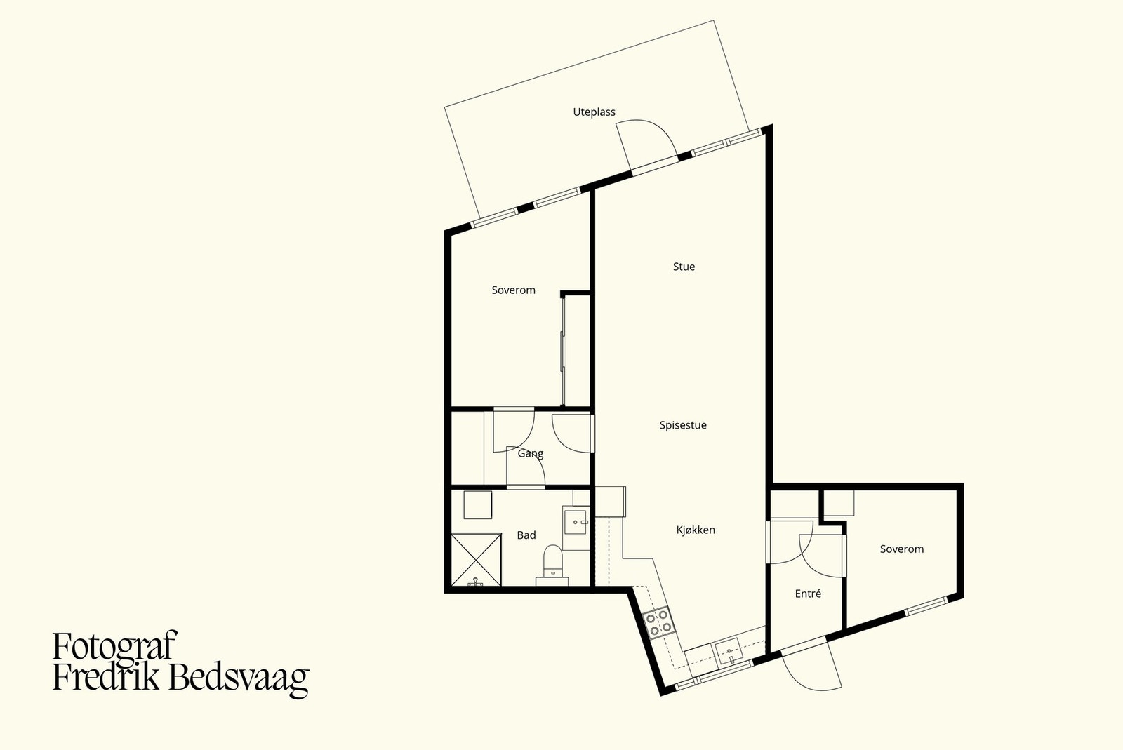 Plantegning 1. etasje. Galleribilde