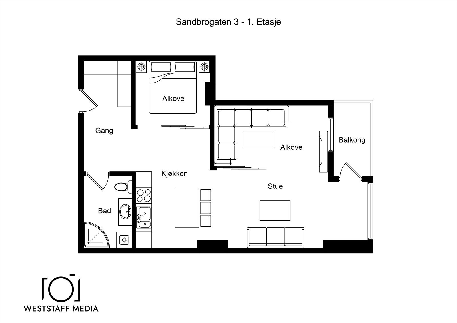 Plantegning Galleribilde