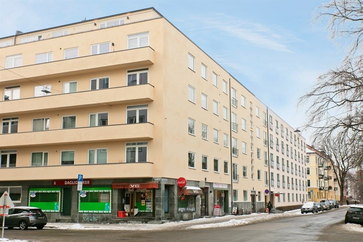 Byggets fasade sett fra Fagerborggata. Galleribilde