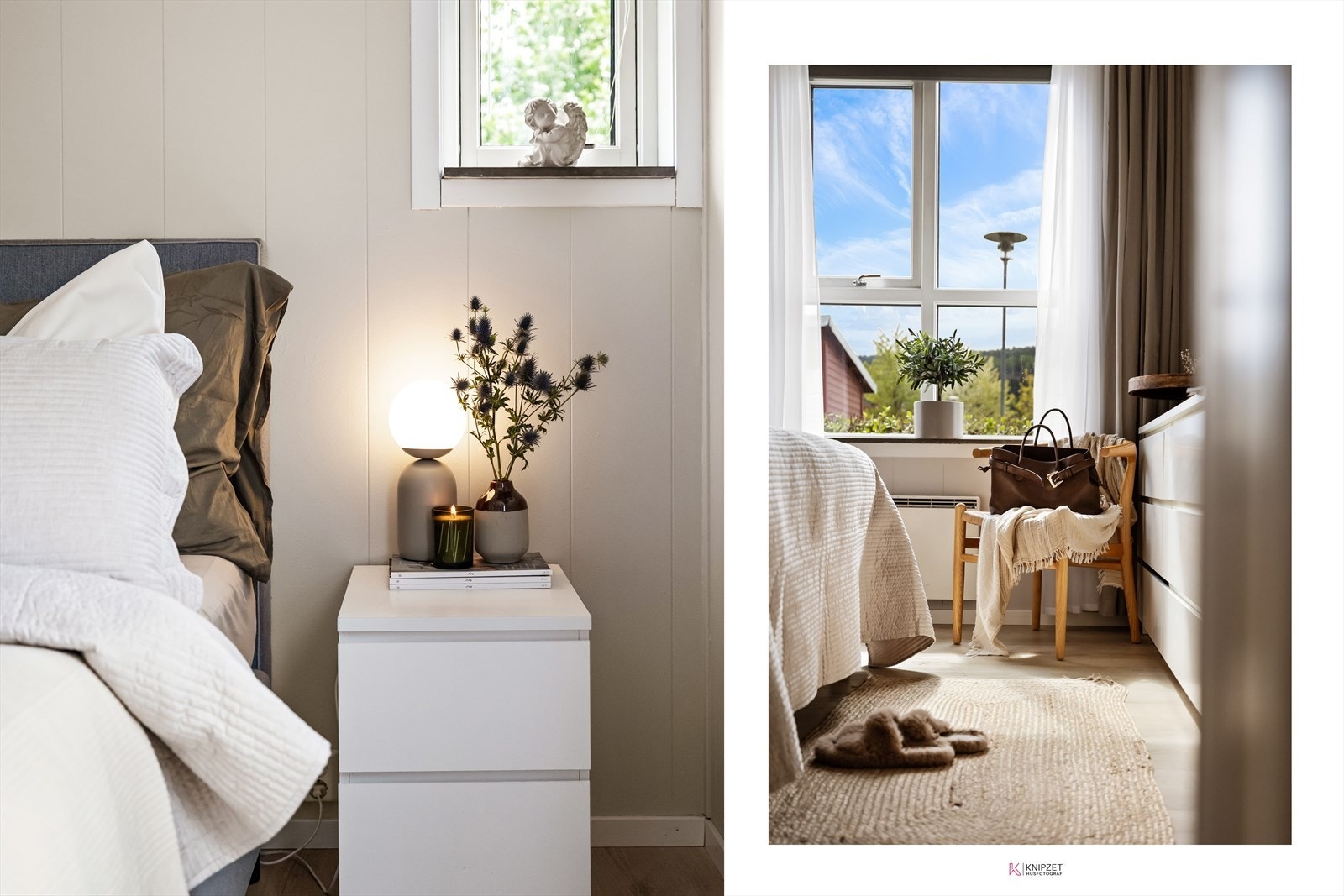 Store vindusflater og et mindre, høyt plassert vindu gir godt med naturlig lys. Galleribilde