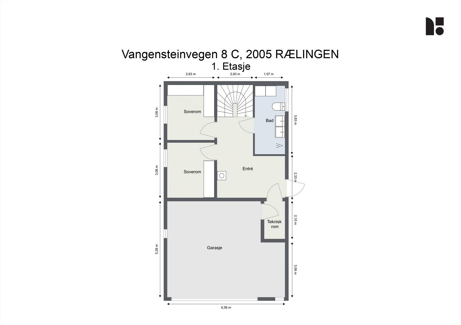 Plantegning - 1. etasje Galleribilde