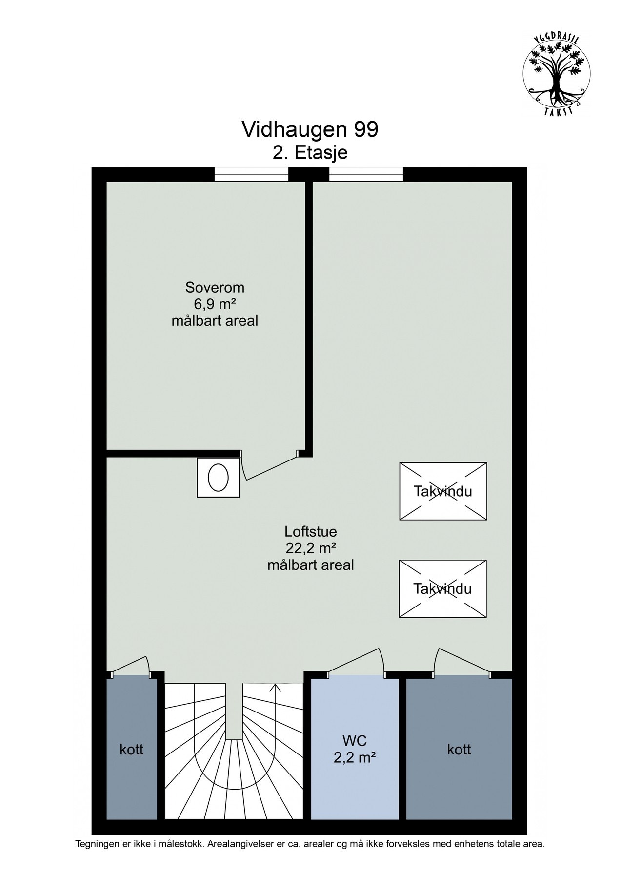 Planskisse 2. etasje Galleribilde