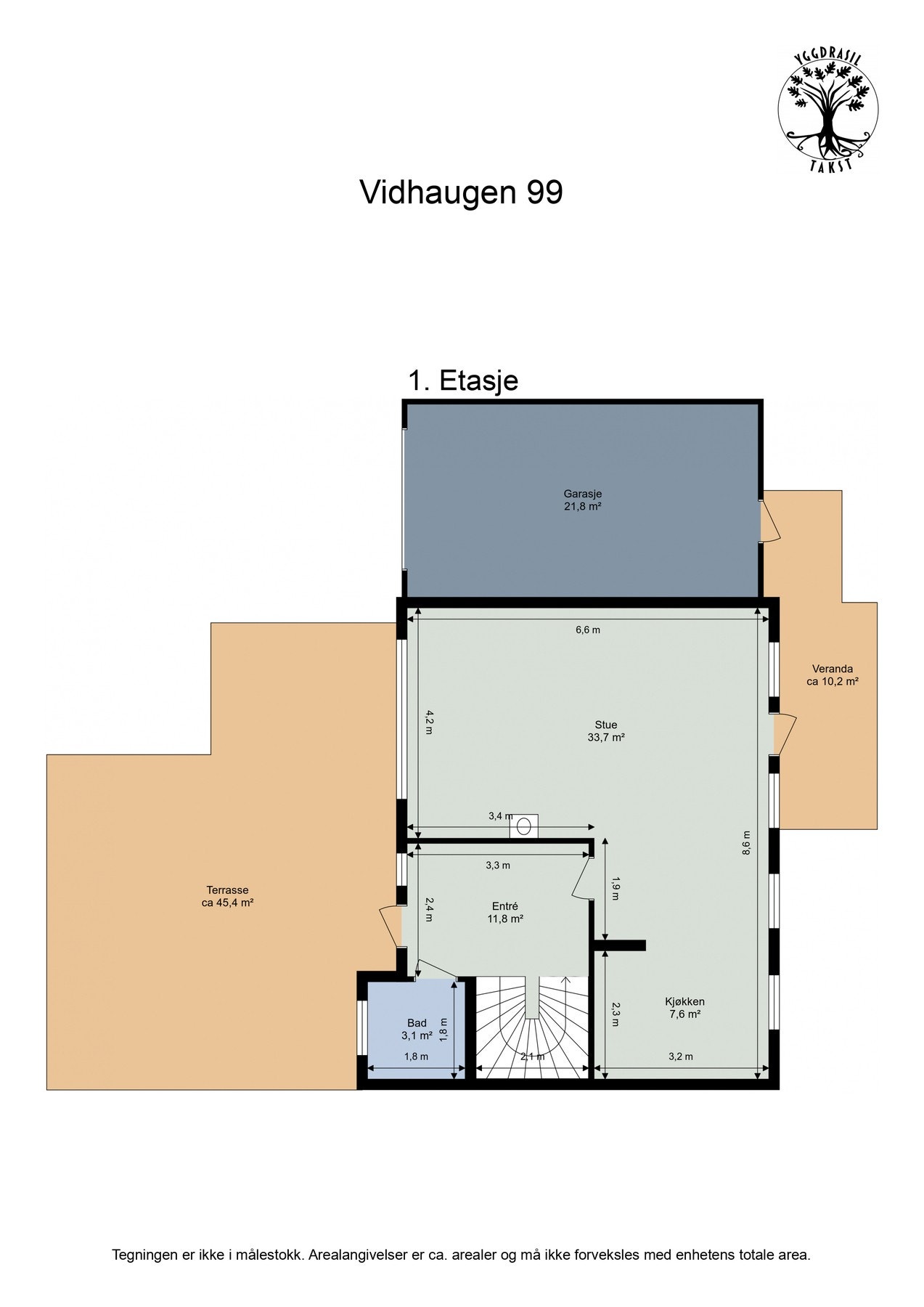 Planskisse 1. etasje Galleribilde