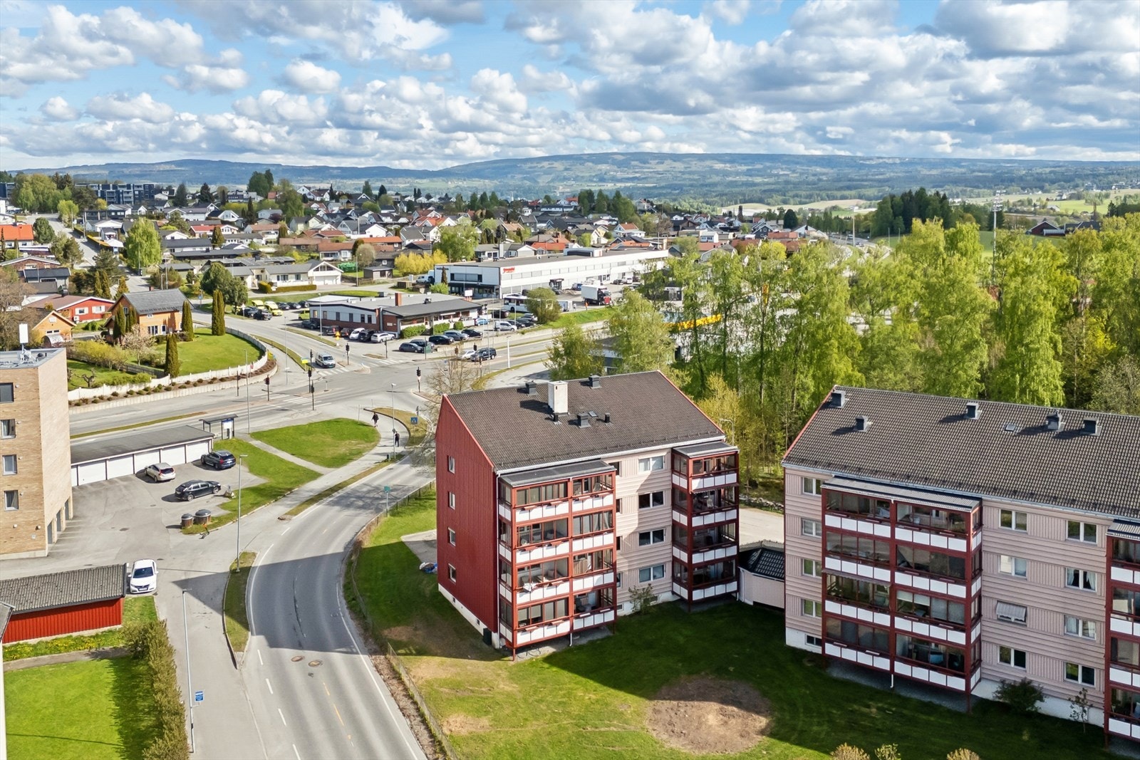 Dronebilder over området Galleribilde