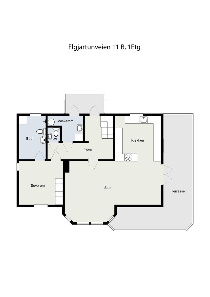 Planskisse hovedetasje Galleribilde