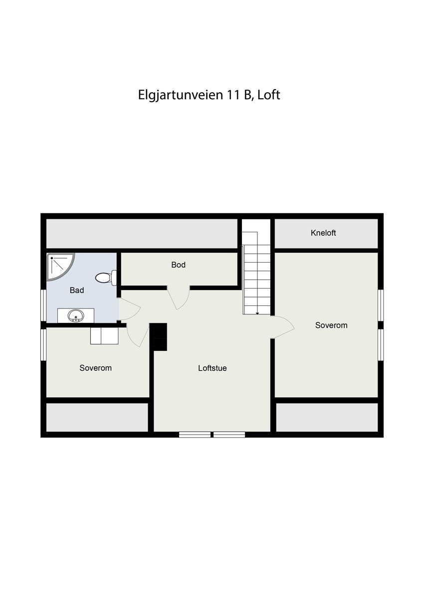 Planskisse andre etasje Galleribilde