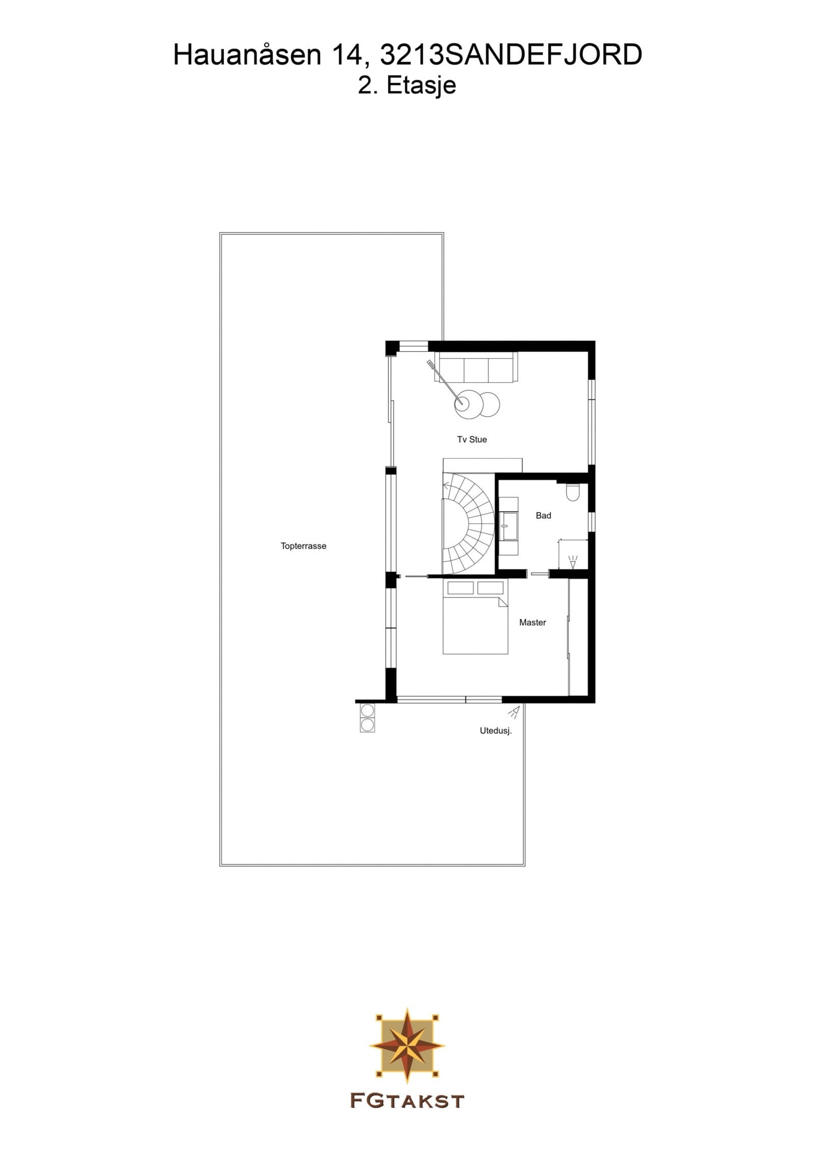 Planløsning 2. etasje Galleribilde