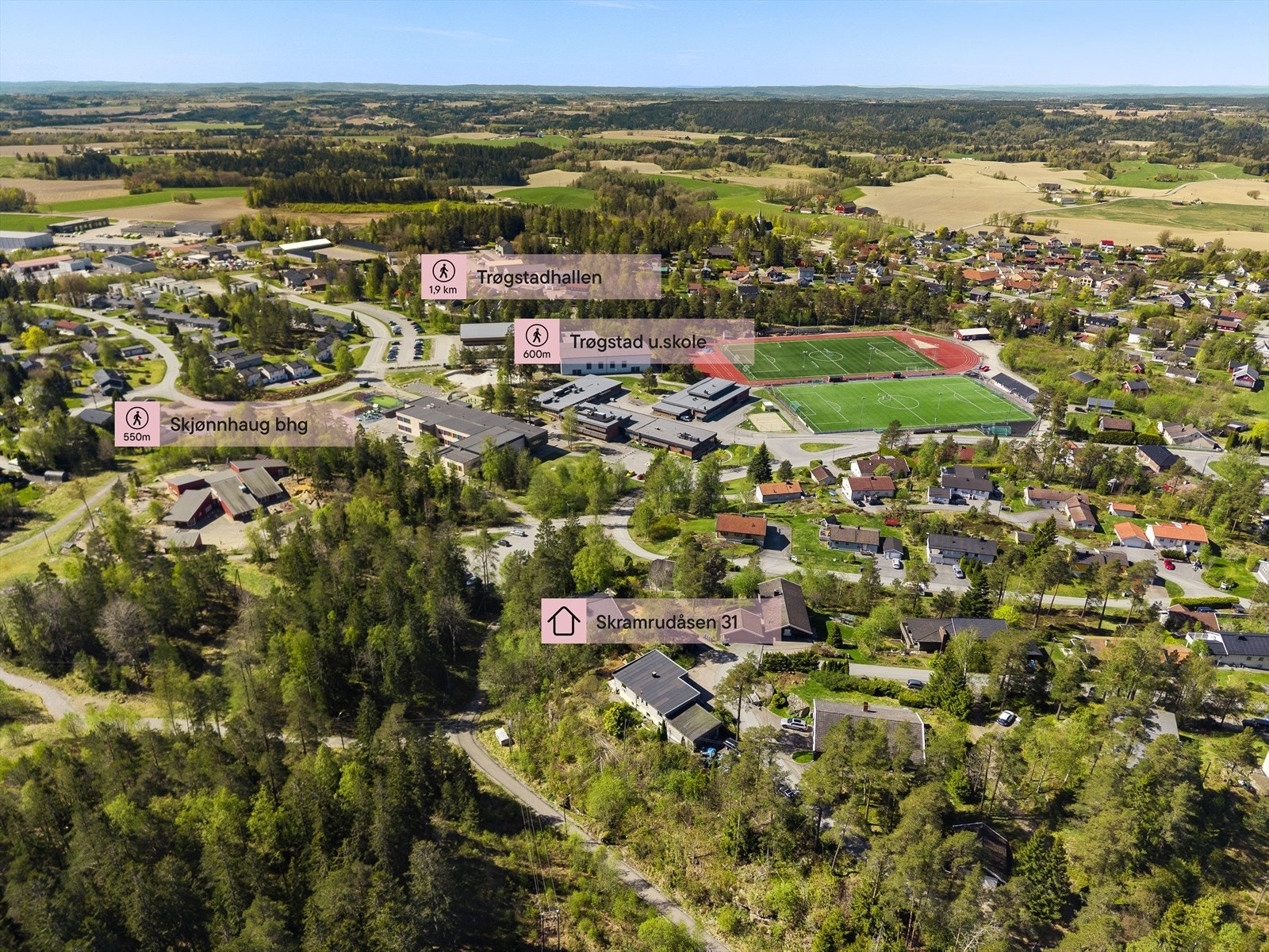 Dronefoto Galleribilde