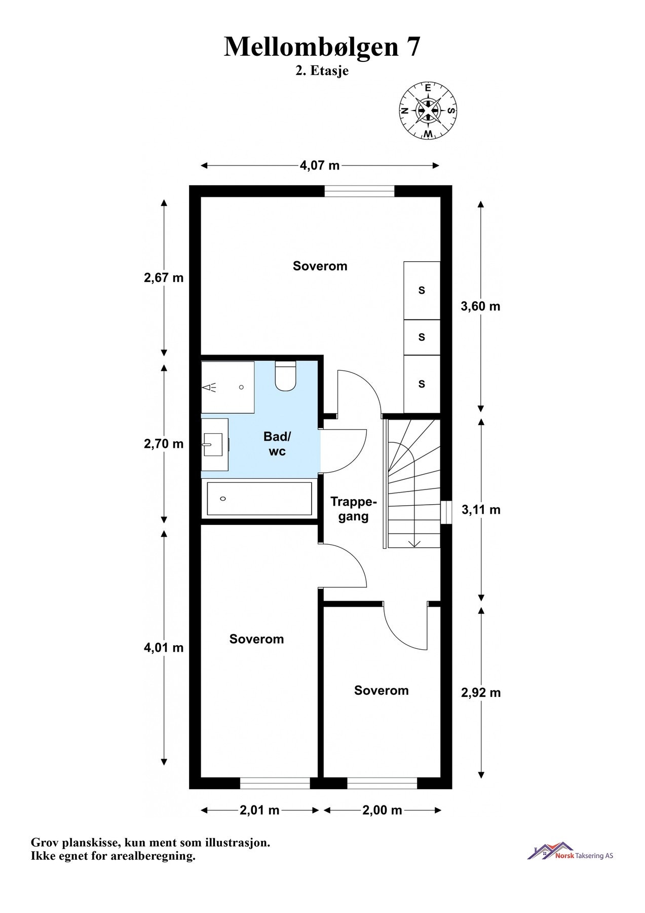 Planskisse 2. etasje Galleribilde
