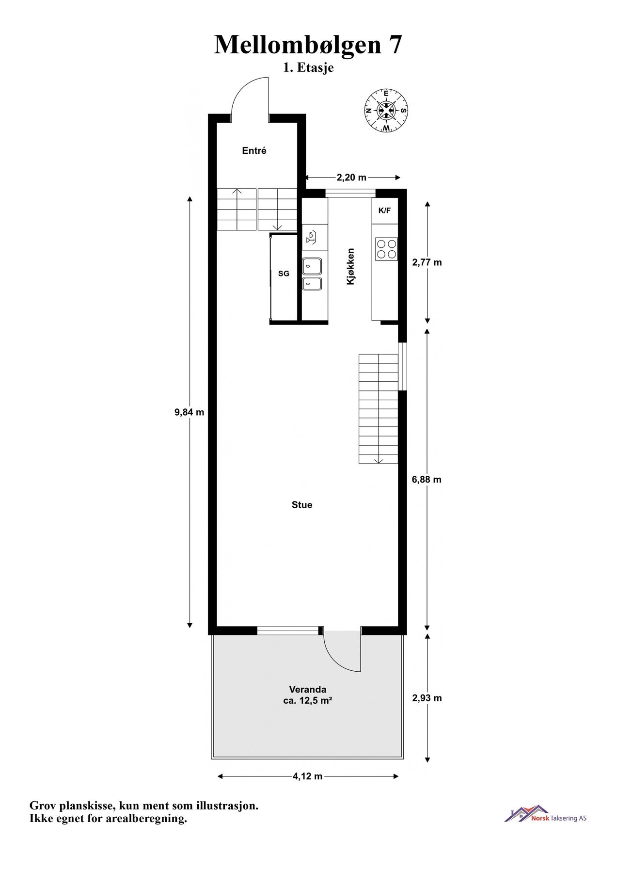Planskisse 1. etasje Galleribilde