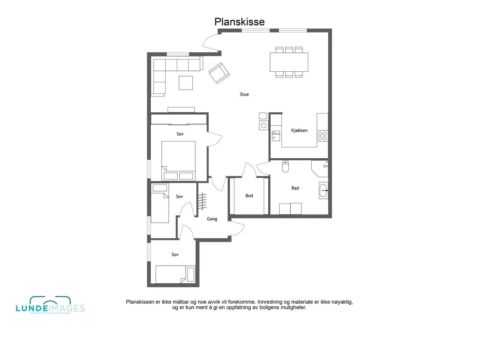 Plantegning - ikke målbar Galleribilde