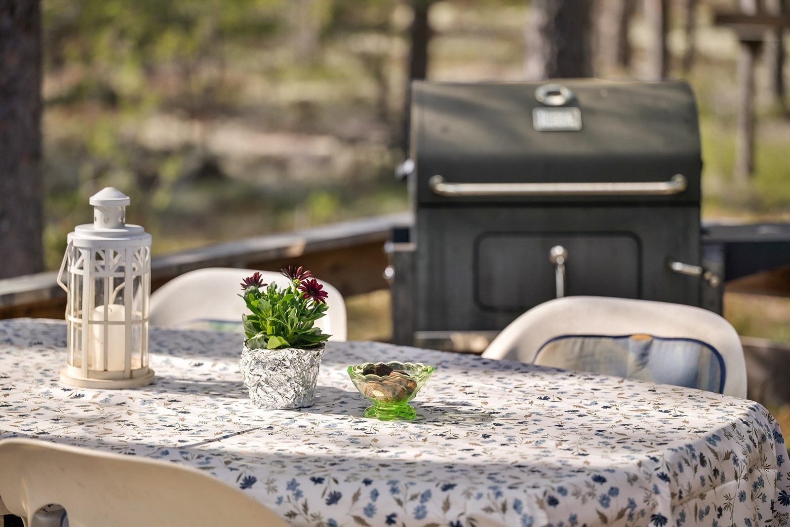 Terrasseområdet har god plass til utendørs bespisning og grilling. Fotograf: Petter Aamodt Galleribilde