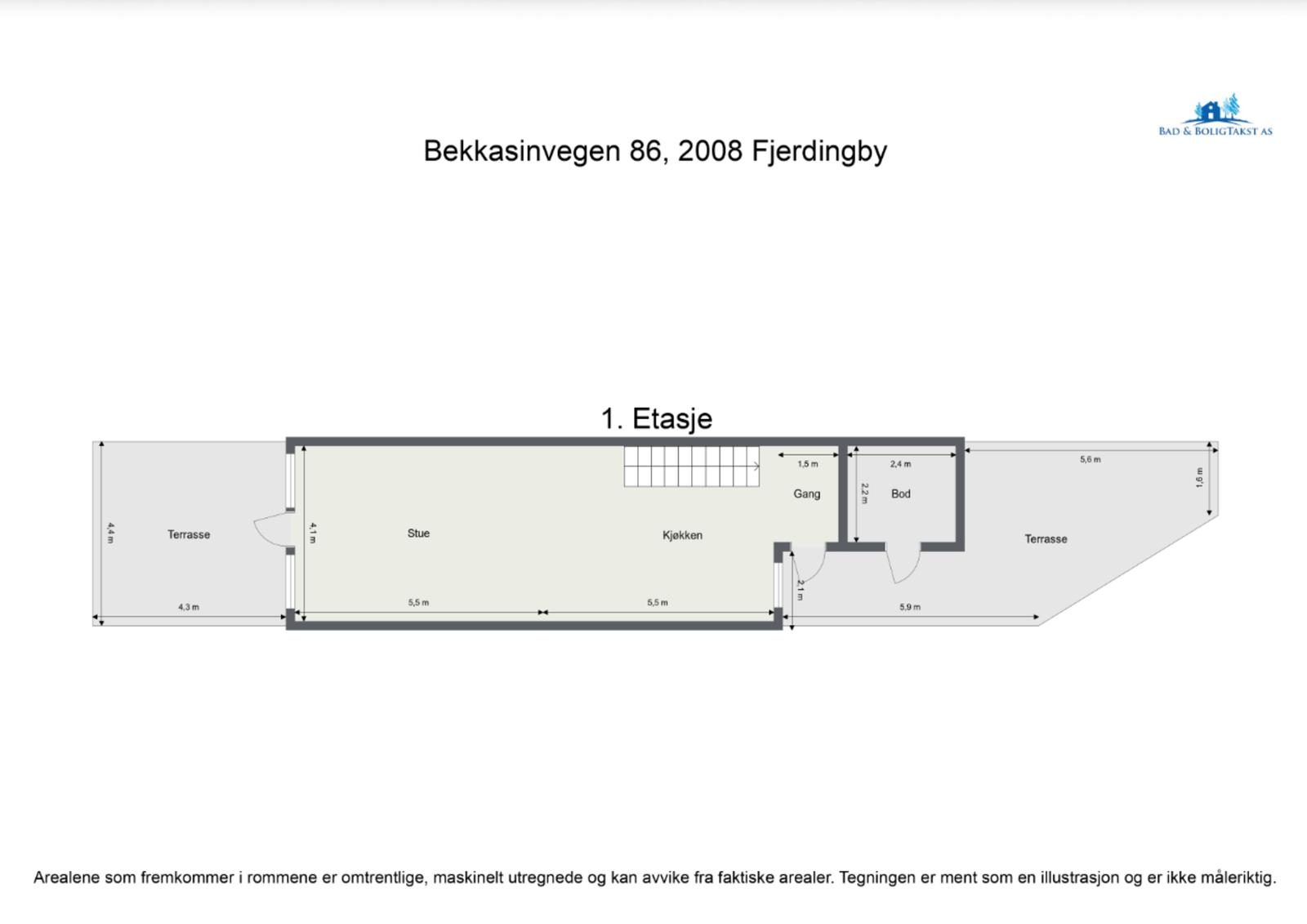 Nå skal vi inn, men først planskisse så du får orientert deg litt før du ser videre. Galleribilde