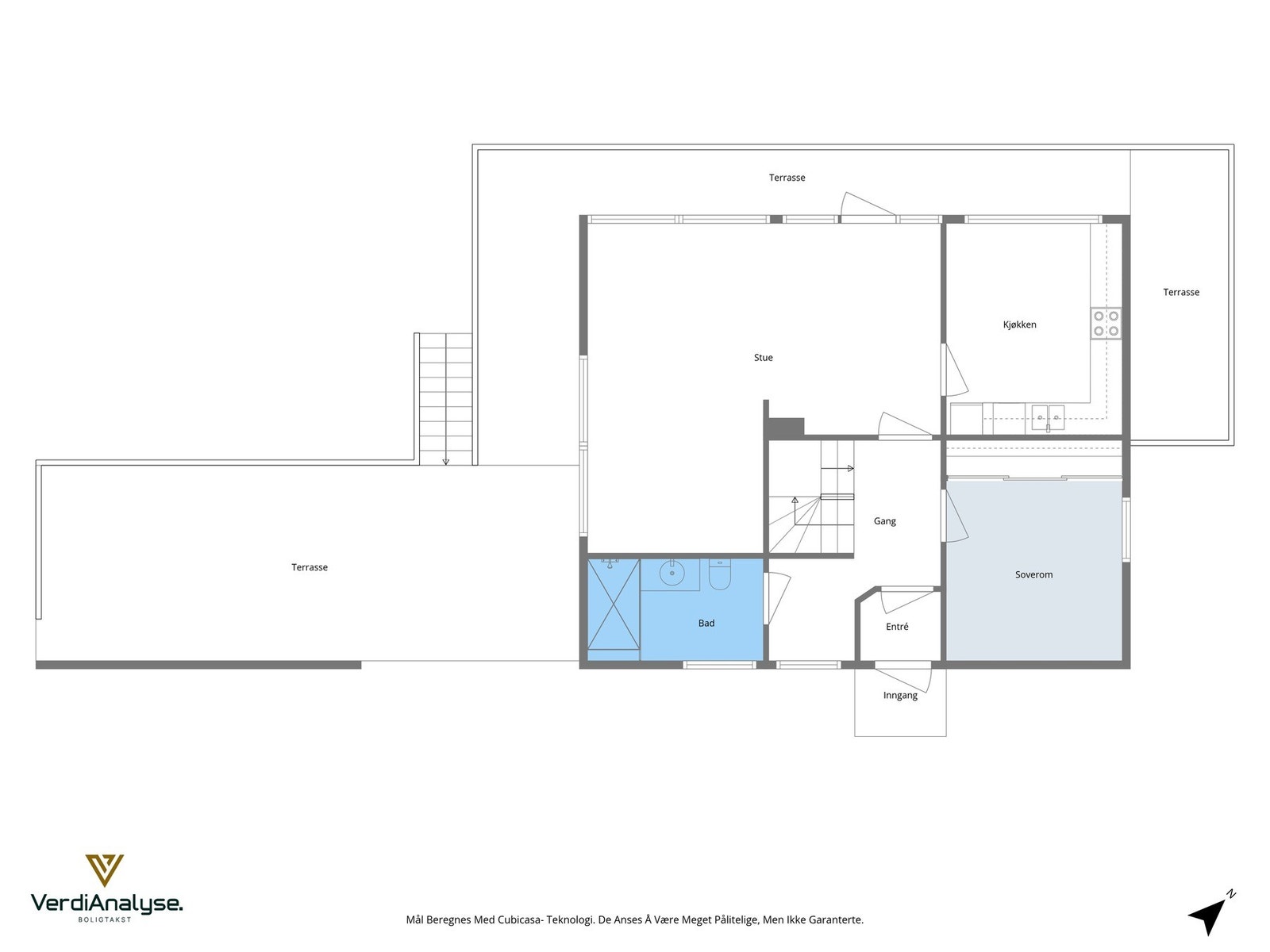 Planskisse 1. etasje Galleribilde