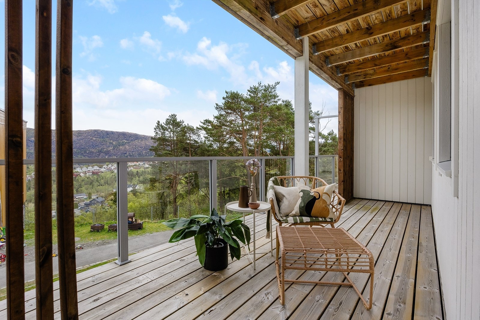 Fin utsikt fra altanen Galleribilde