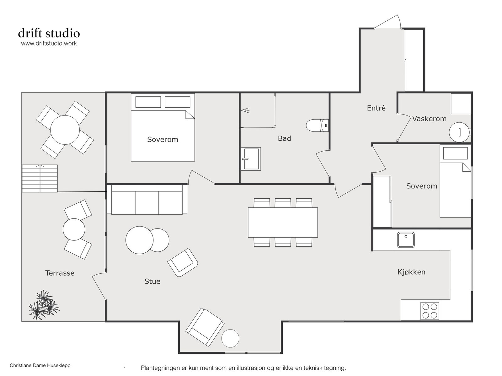 Planskisse 1. etasje Galleribilde