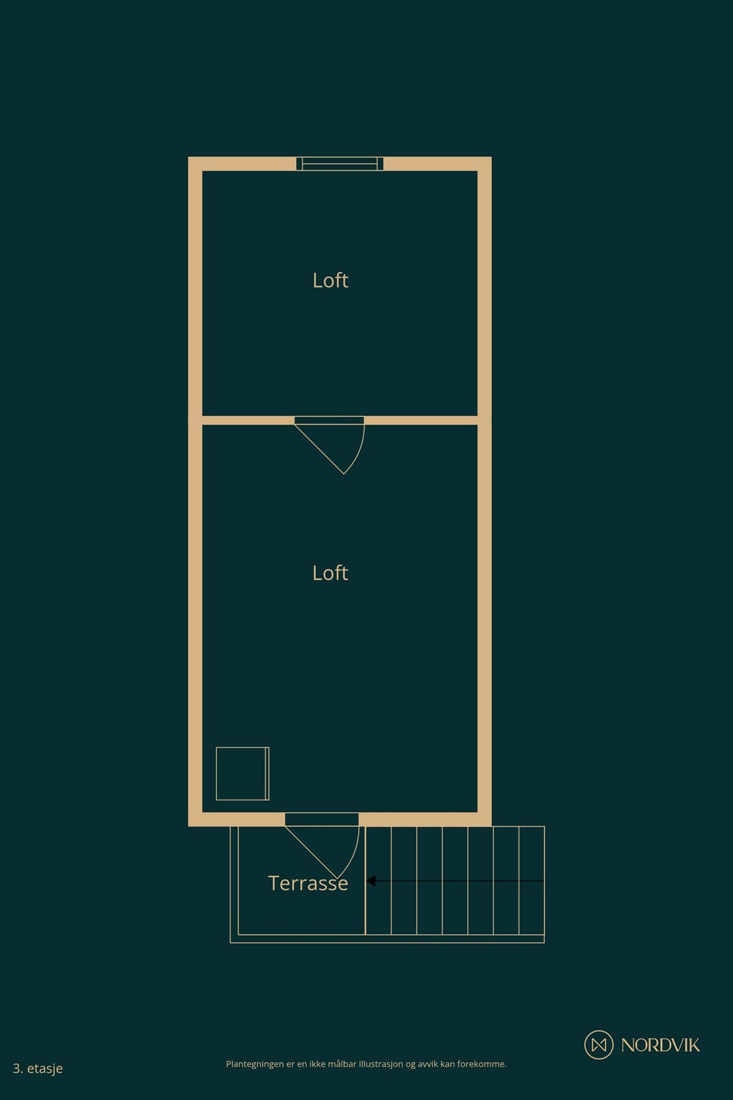 Plantegning loft Galleribilde