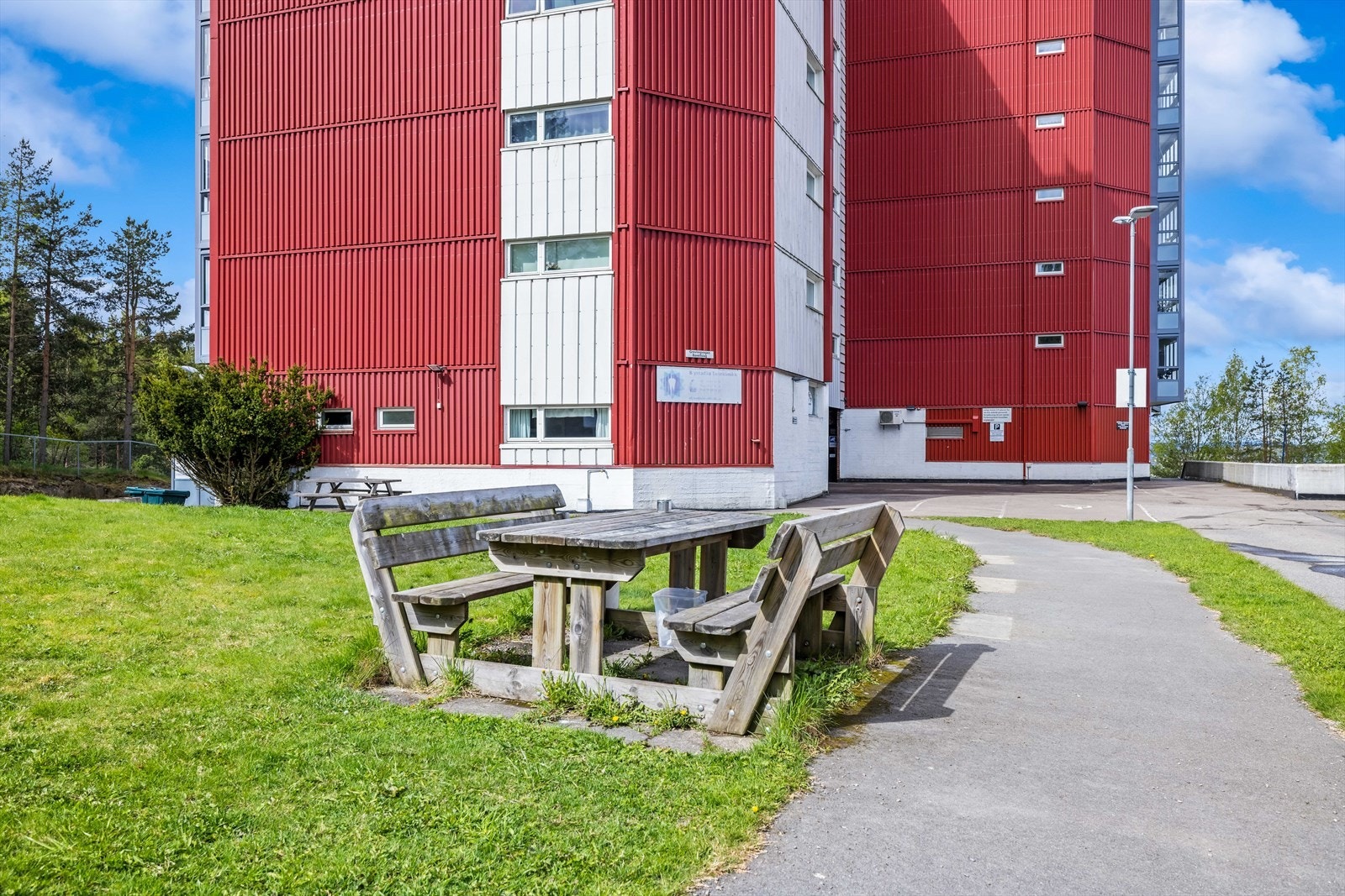 Fellesområdet i borettslaget. Galleribilde