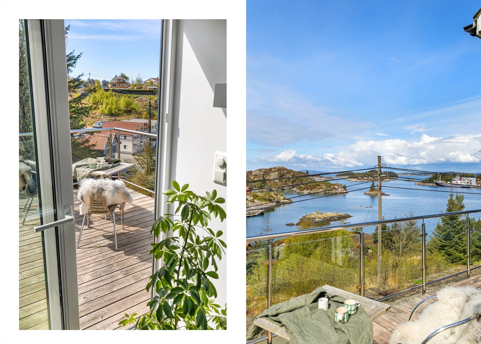 Fra stue er det utgang til romslig veranda på hele 31kvm. Galleribilde