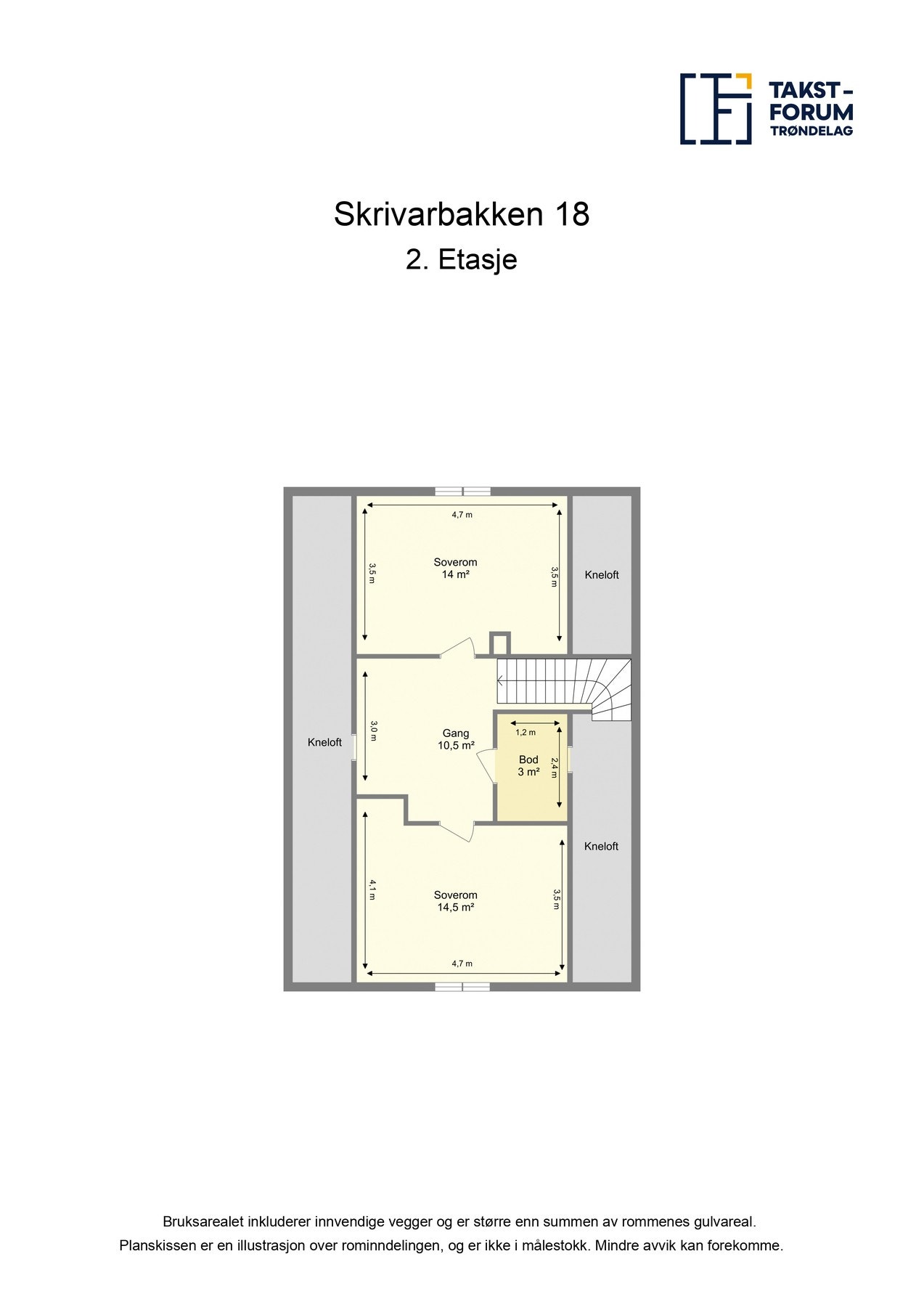 Plantegning 2.etasje Galleribilde