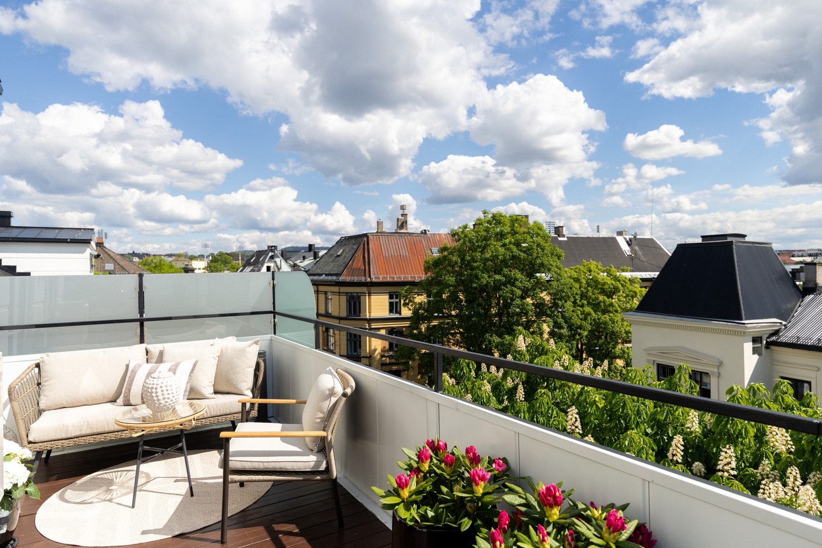 Her kan man nyte lange sommerdager. Galleribilde