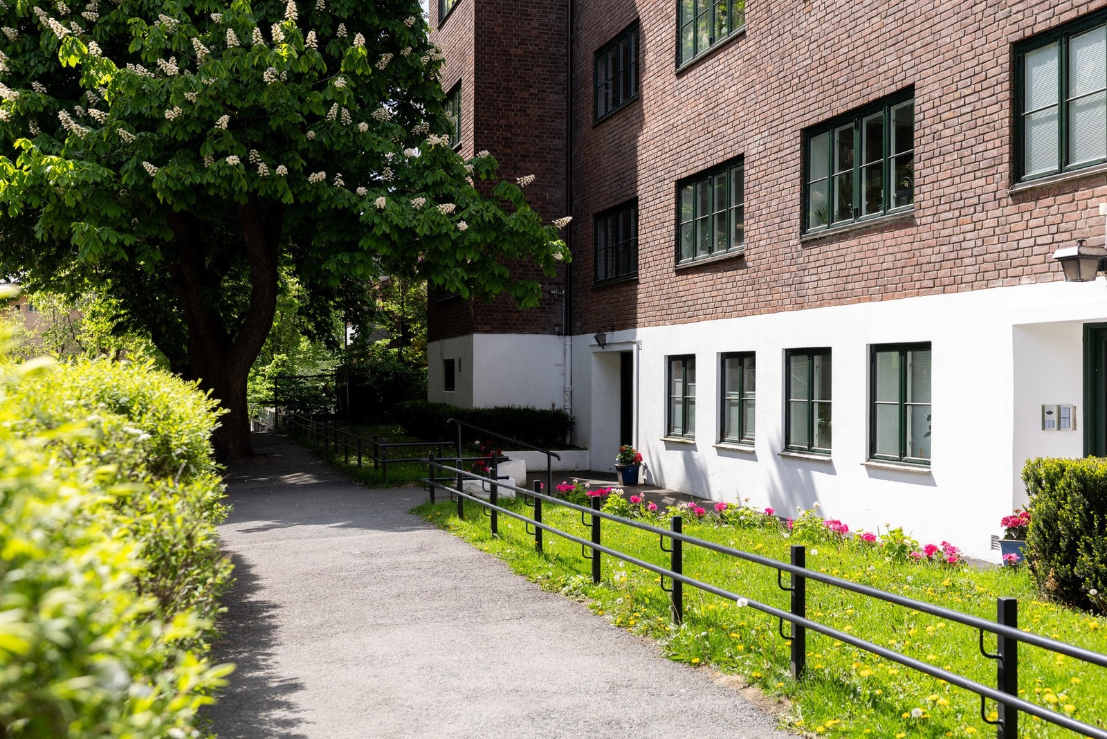 Oscars gate 7 ligger i Homansbyen, et etablert og ettertraktet boligområde sentralt i Oslo vest. Galleribilde