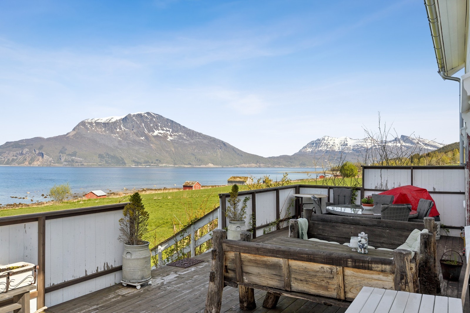 Du ser mot Ibestad/Rolla rett frem. Galleribilde