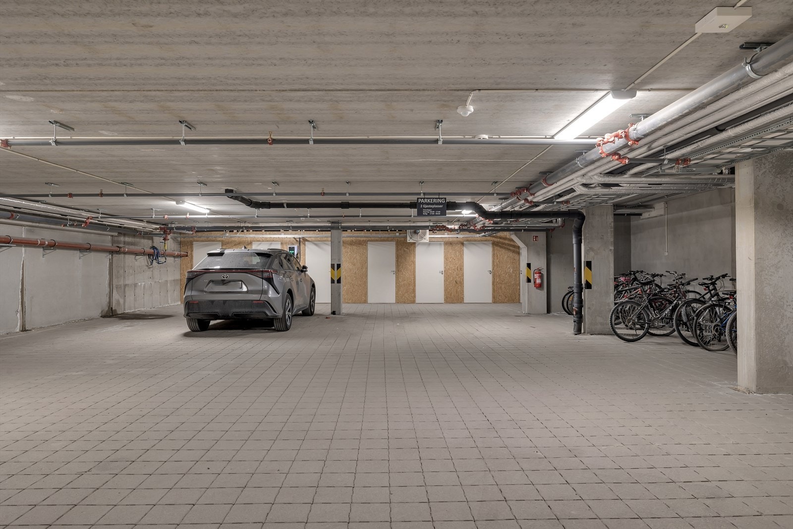 Leiligheten har bod i underetasje på bygget Galleribilde