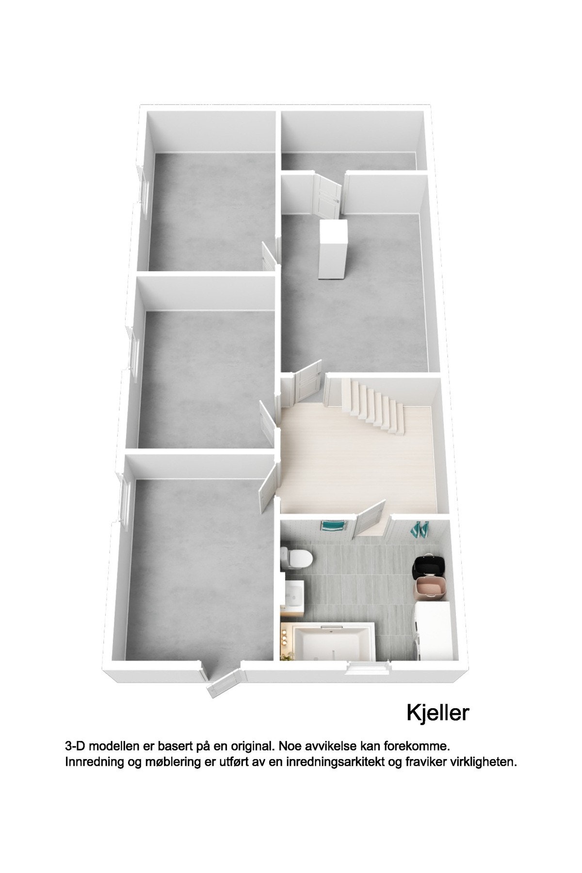 Plantegning underetasje Galleribilde