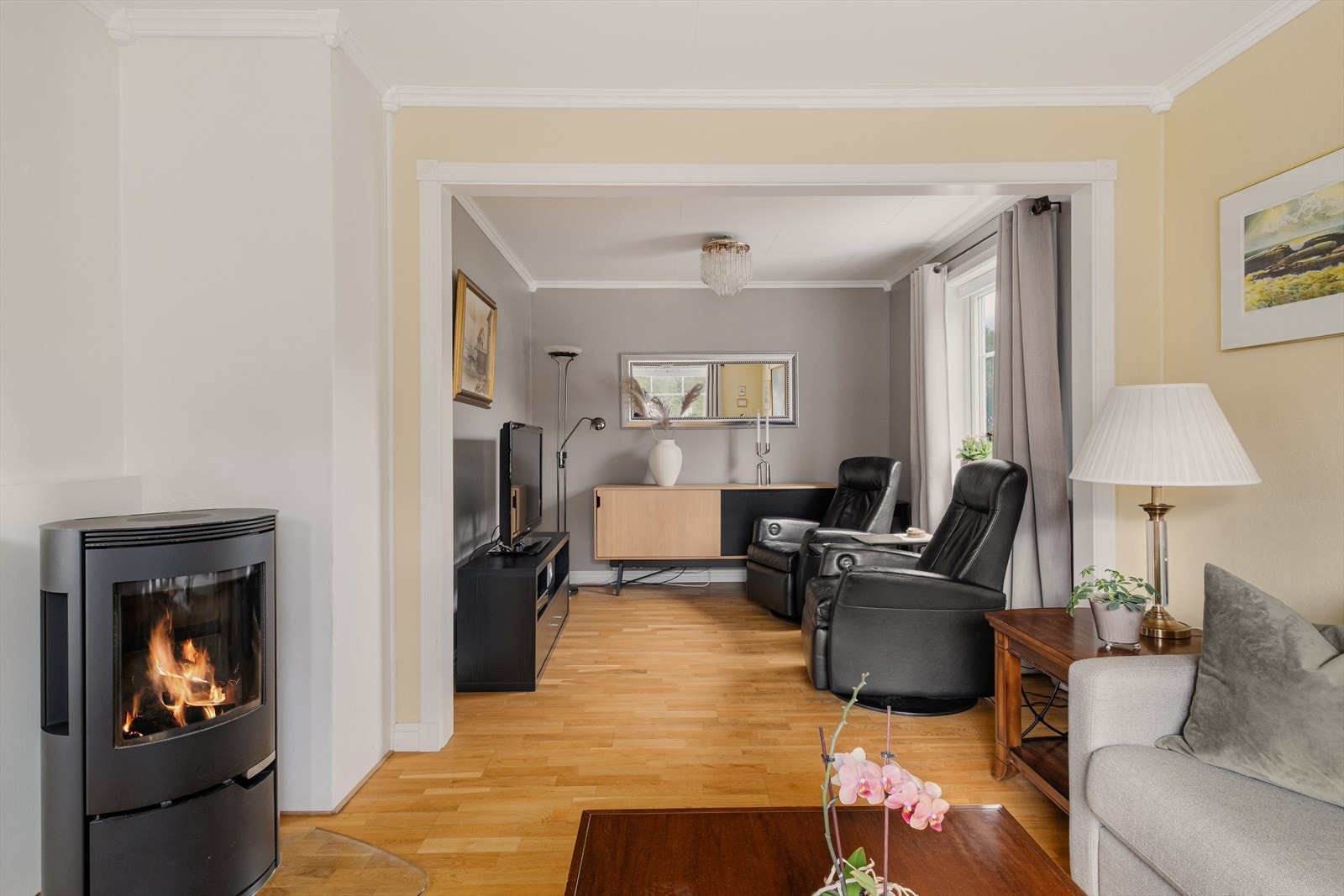 - TV-stuen måler 7,8 m² - Galleribilde