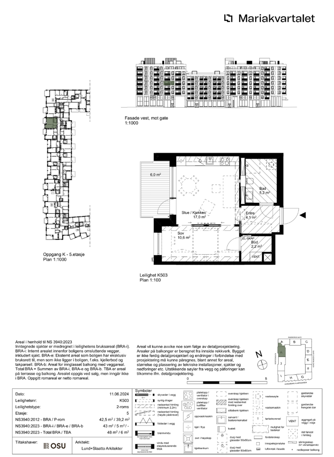 Kontraktstegning K503. Galleribilde