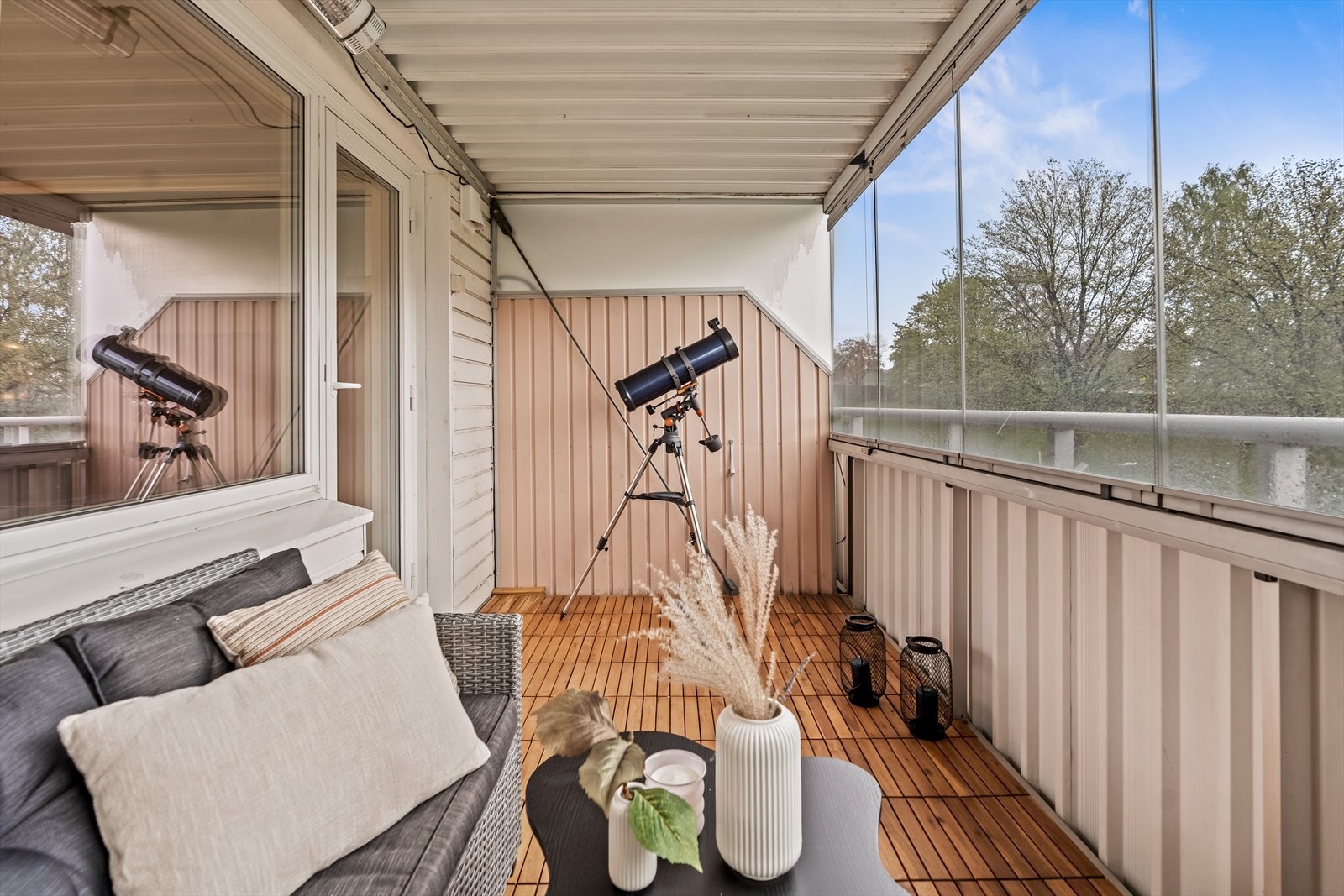Uteplassen er på hele 9 m². Galleribilde