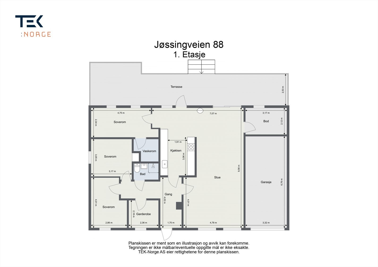 Plantegning Galleribilde