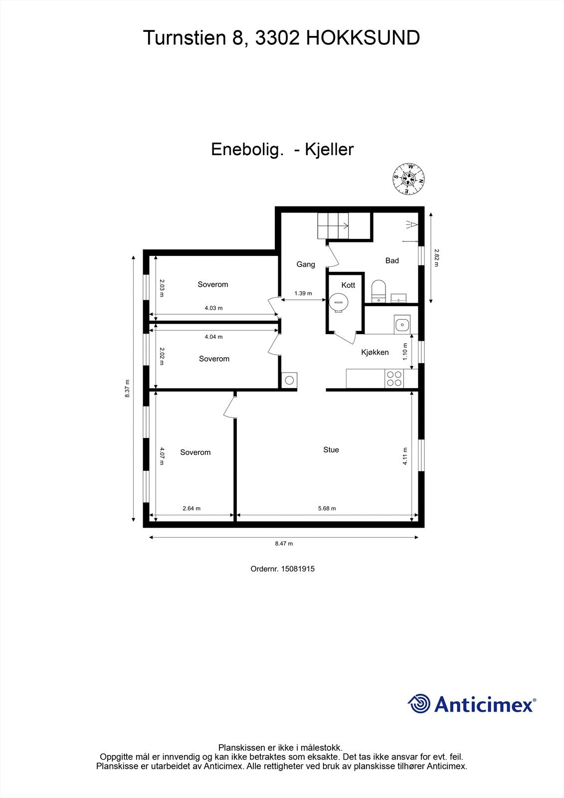 Plantegning kjeller Galleribilde