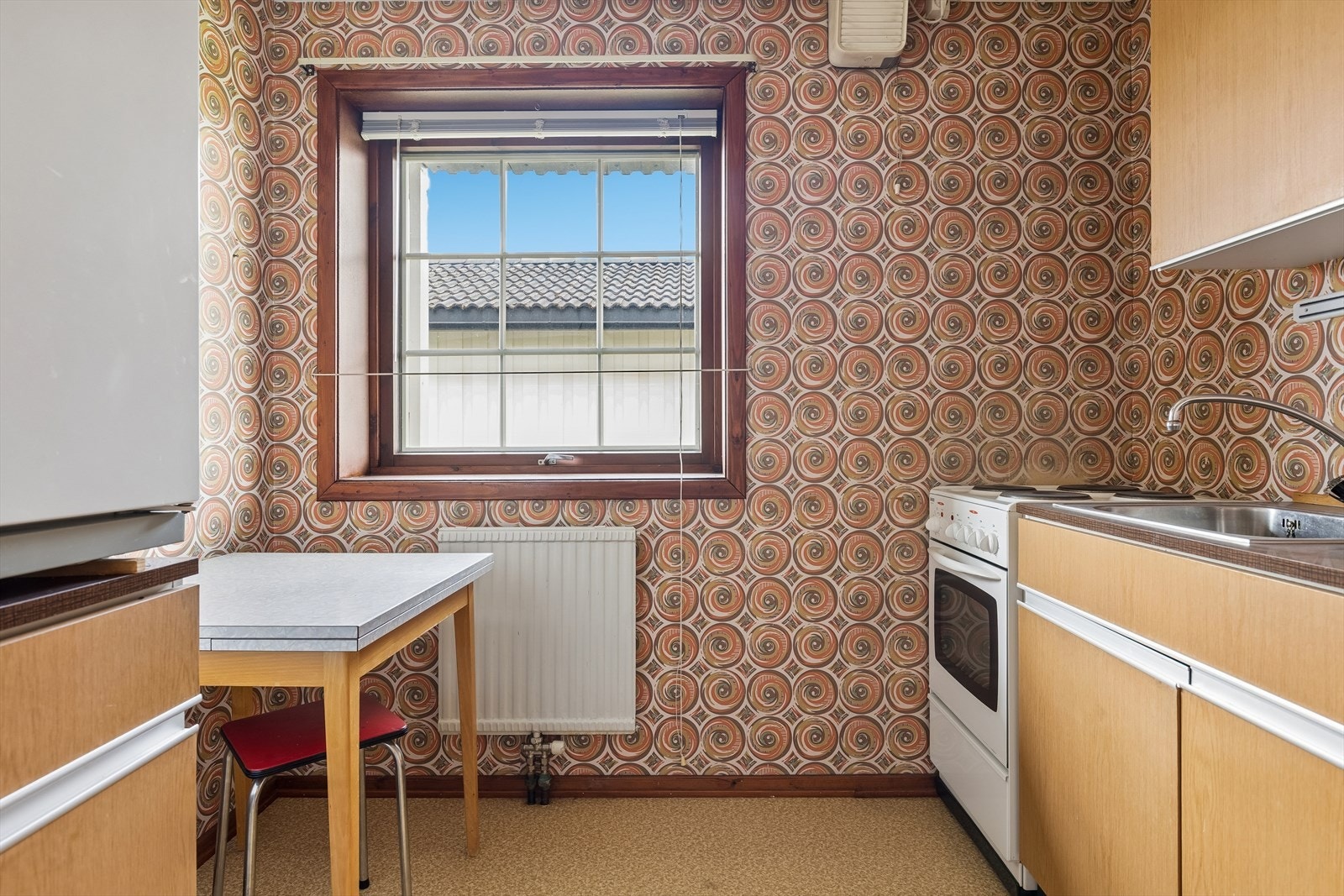 Sokkelleiligheten har eget kjøkken. Galleribilde