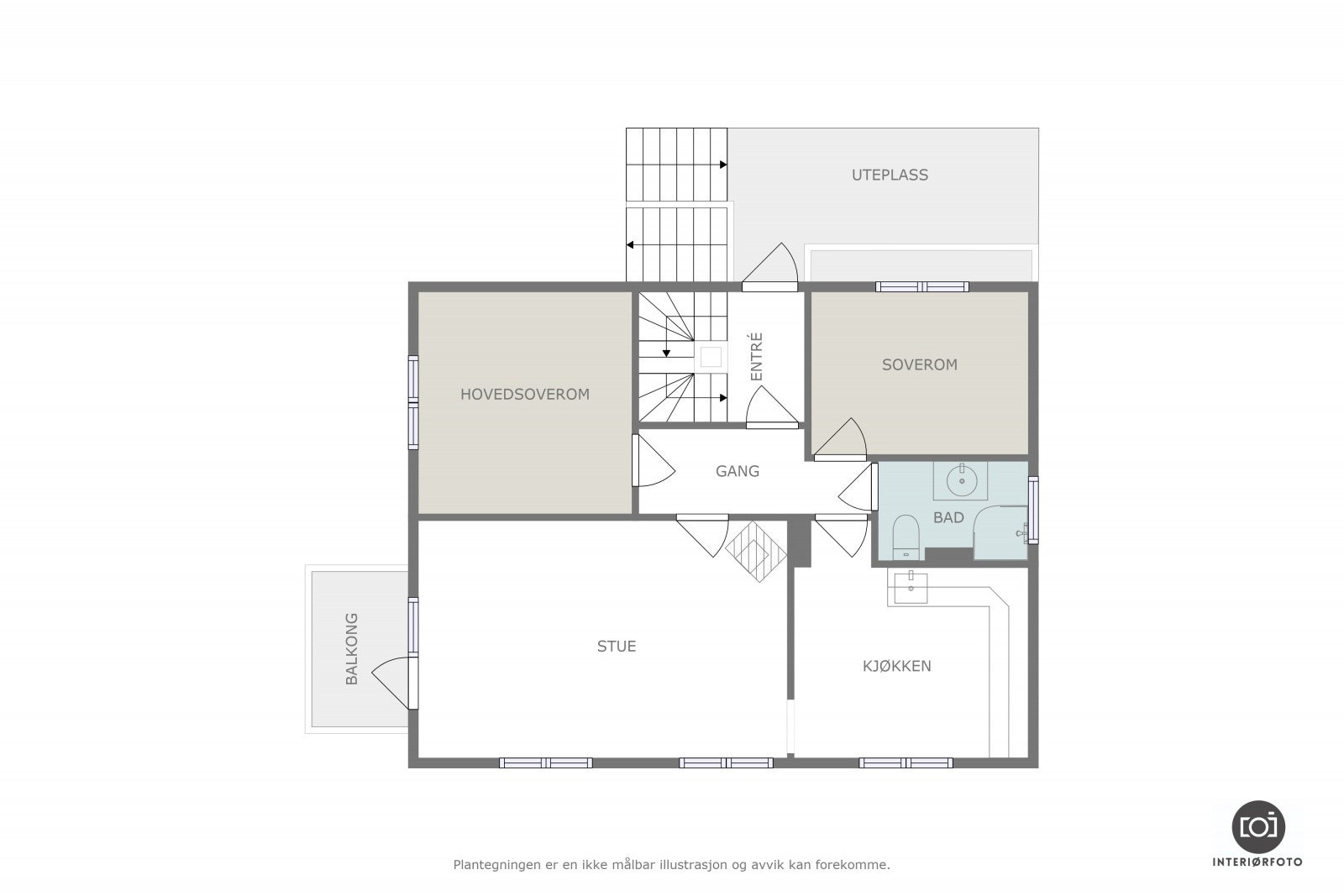 Plantegning Galleribilde