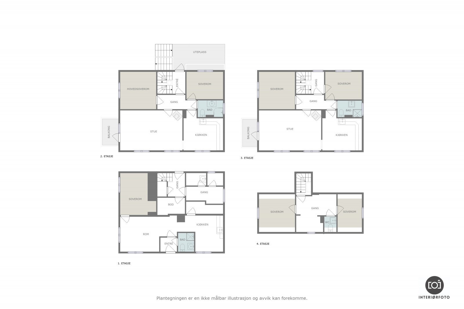 Plantegning Galleribilde