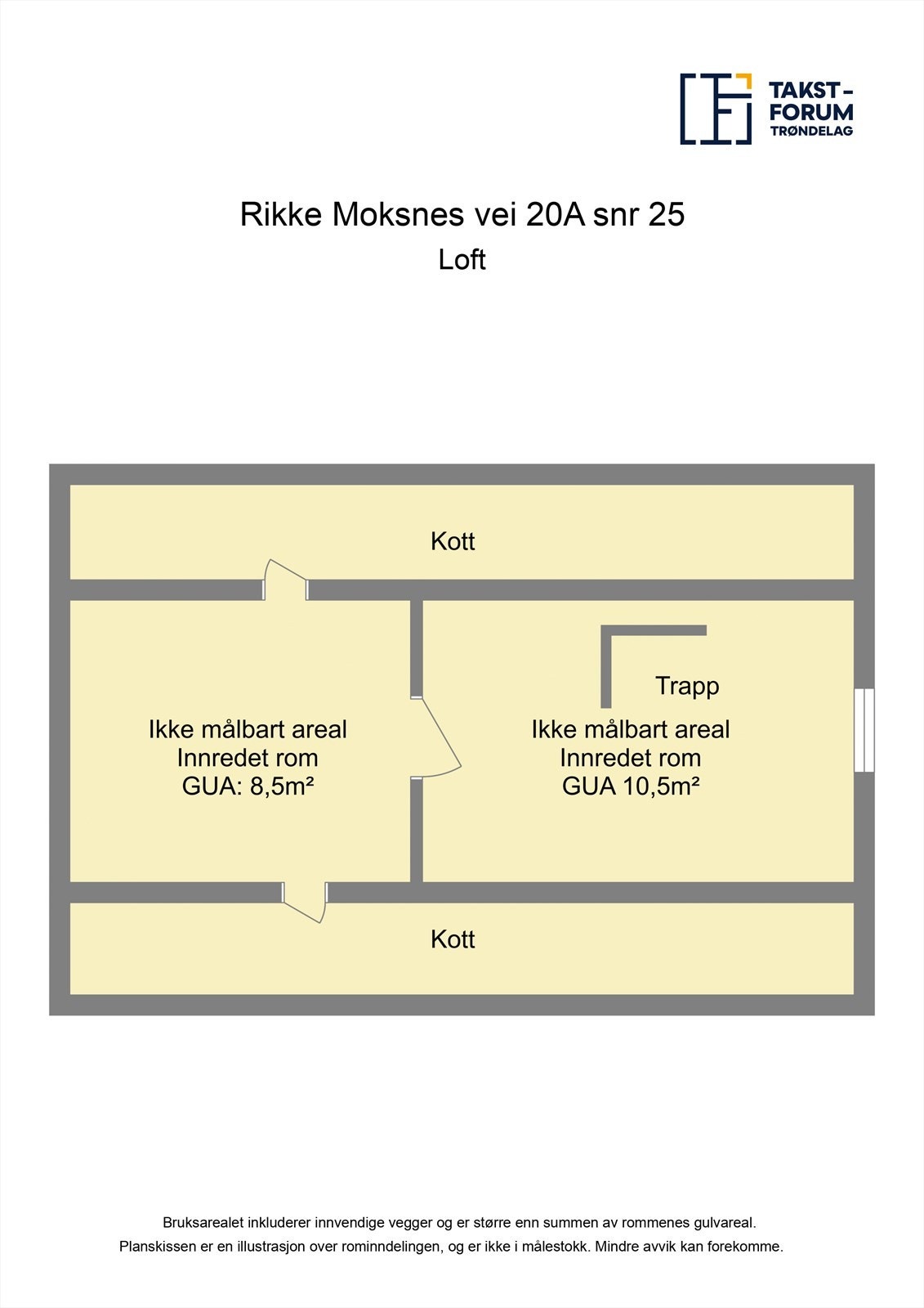 Plantegning - Loft Galleribilde