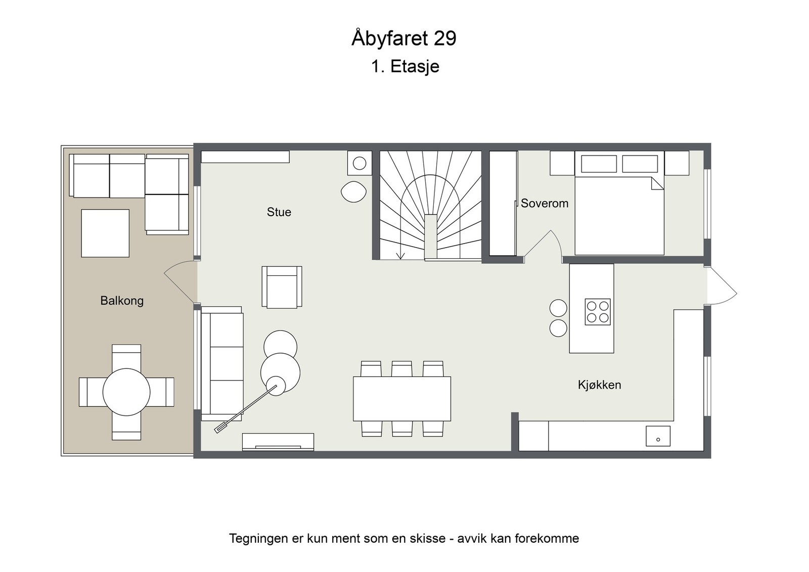 Planskisse 1.etg Galleribilde