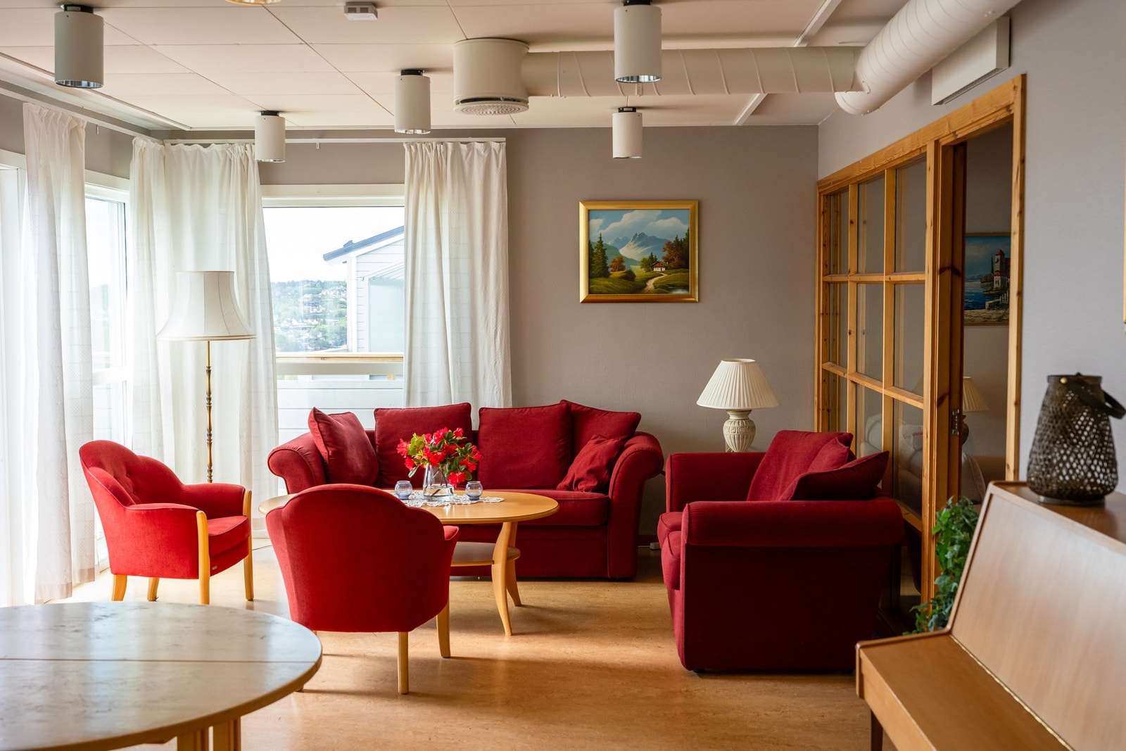 Borettslaget har hyggelige fellesområder. Galleribilde