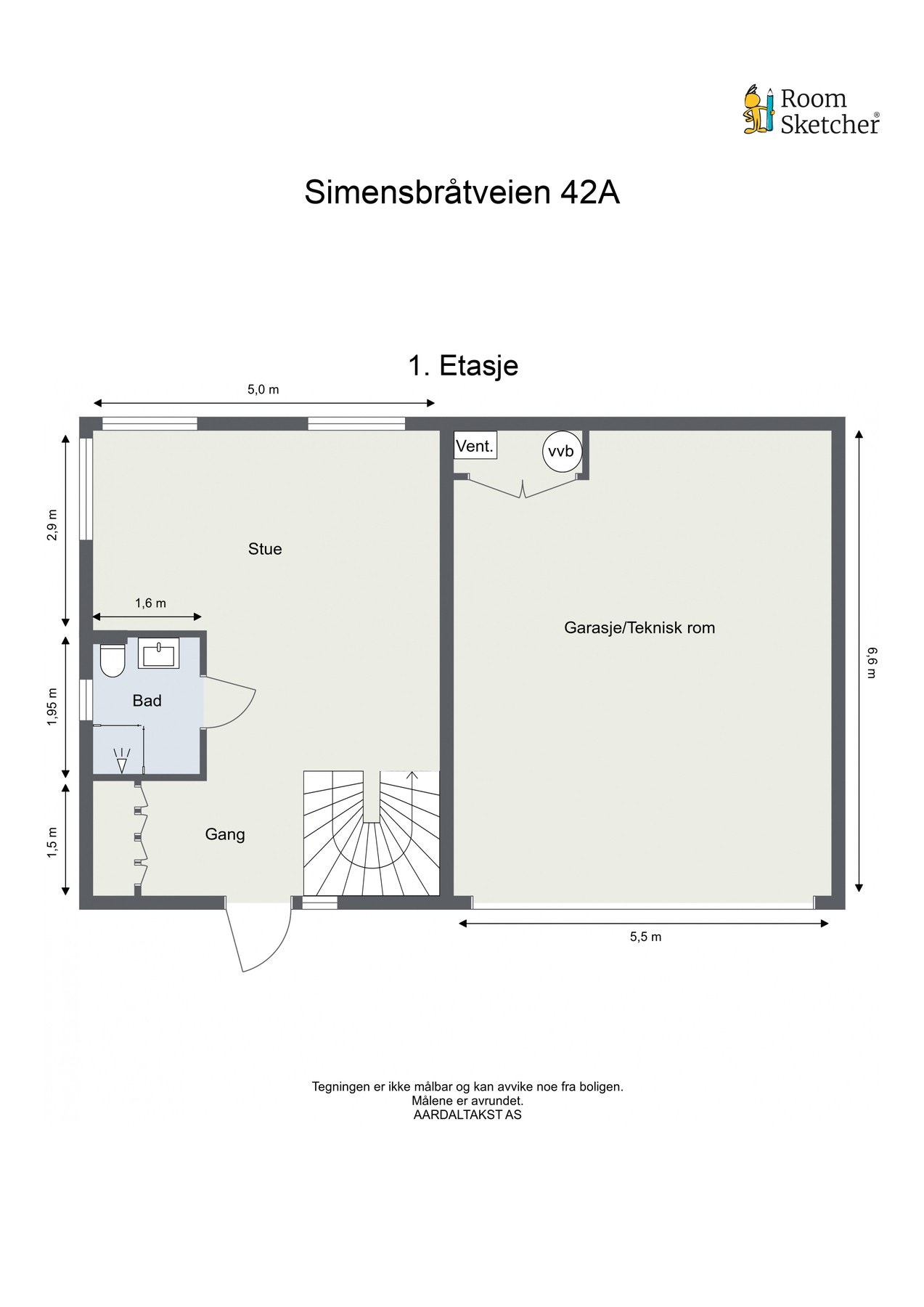 Planskisse første etasje. Galleribilde