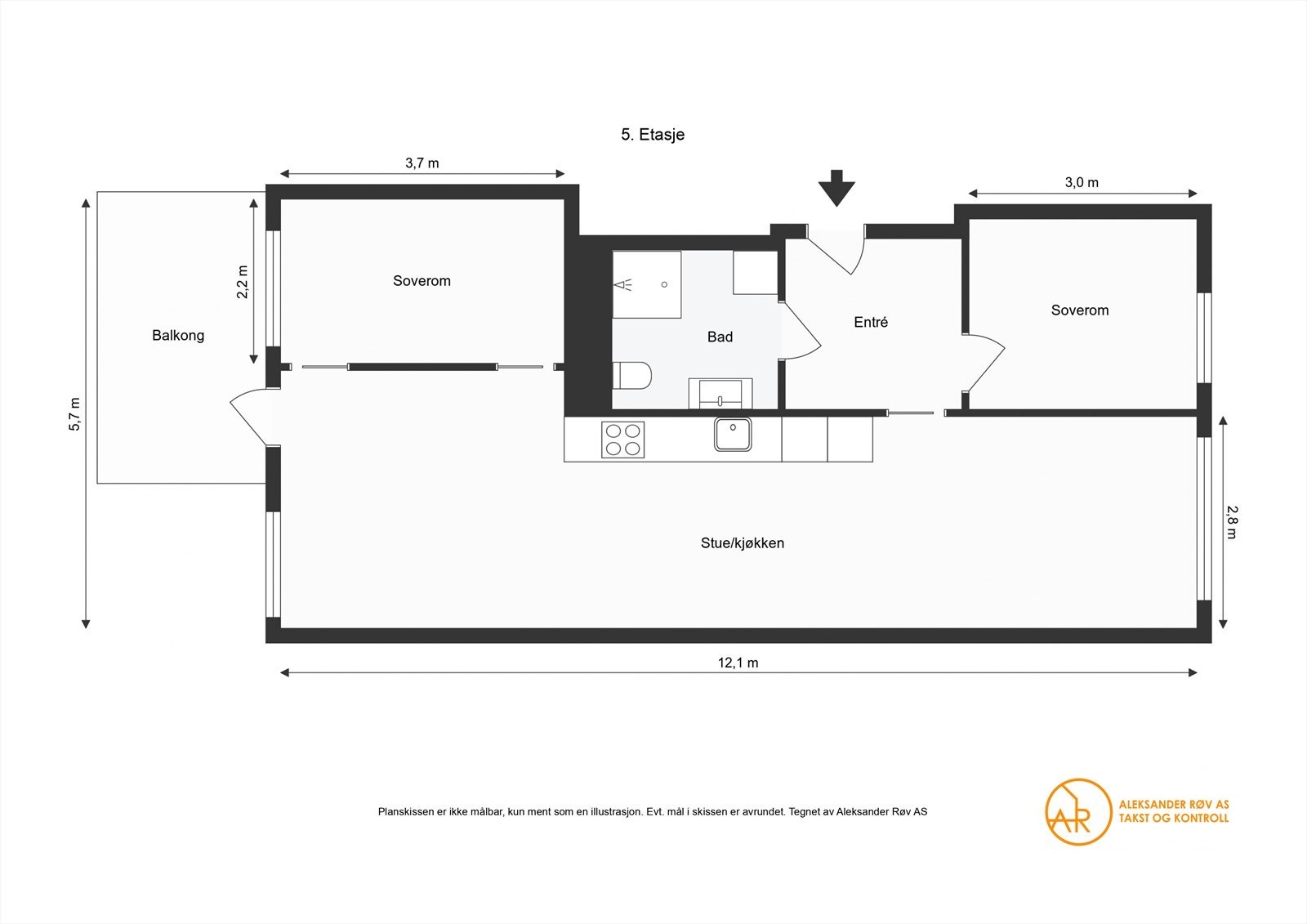 Plantegning. Boligen disponerer også en bod i kjeller samt garasjeplass med elbil-lader. Galleribilde