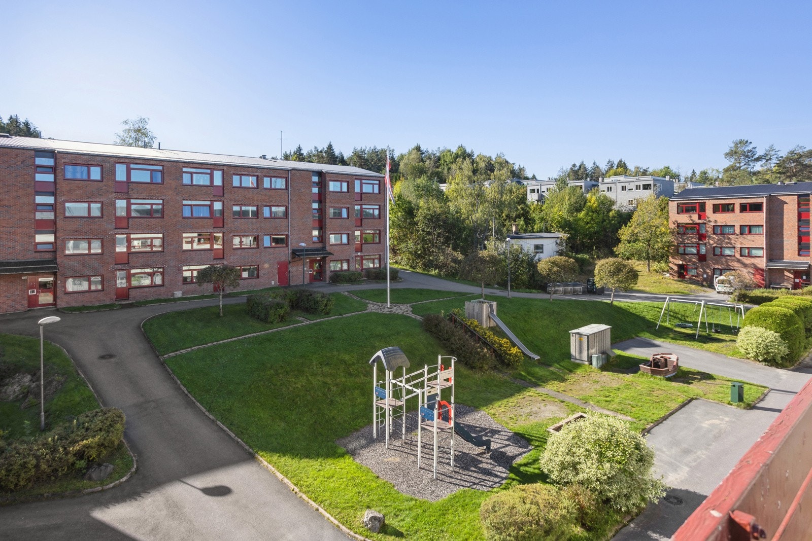 Utsikt fra balkong Galleribilde