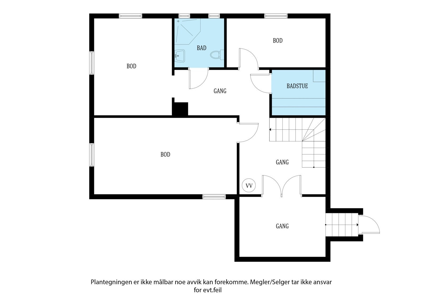 Plantegning kjeller Galleribilde