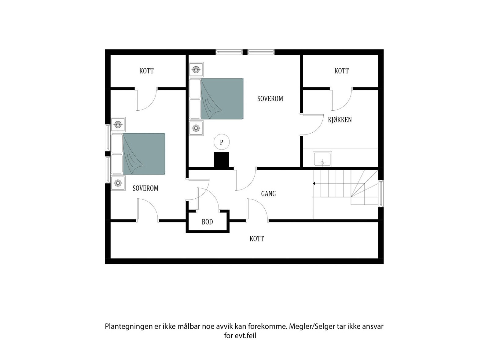 Plantegning 2 etg Galleribilde