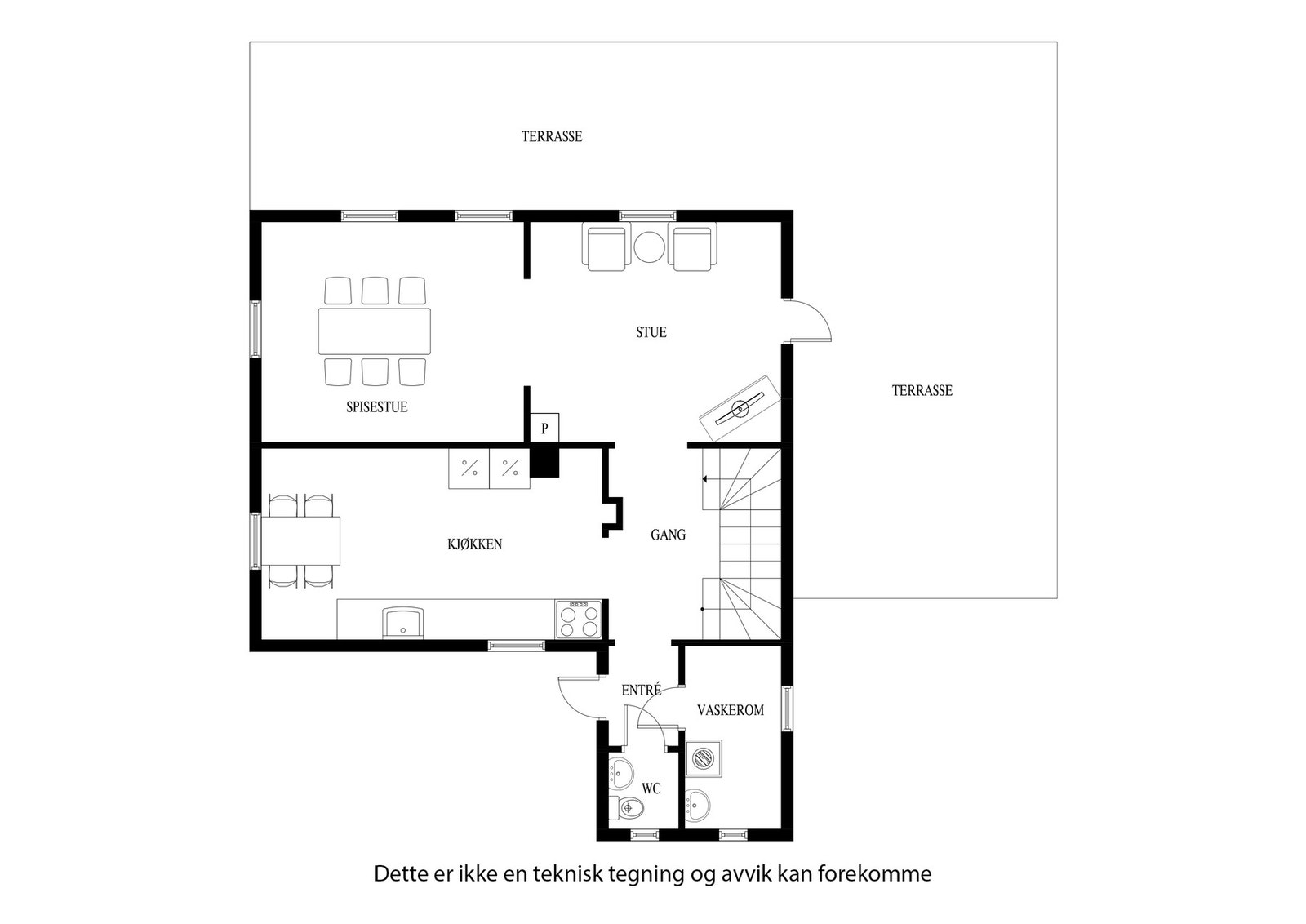 Plantegning for hovedetasjen Galleribilde