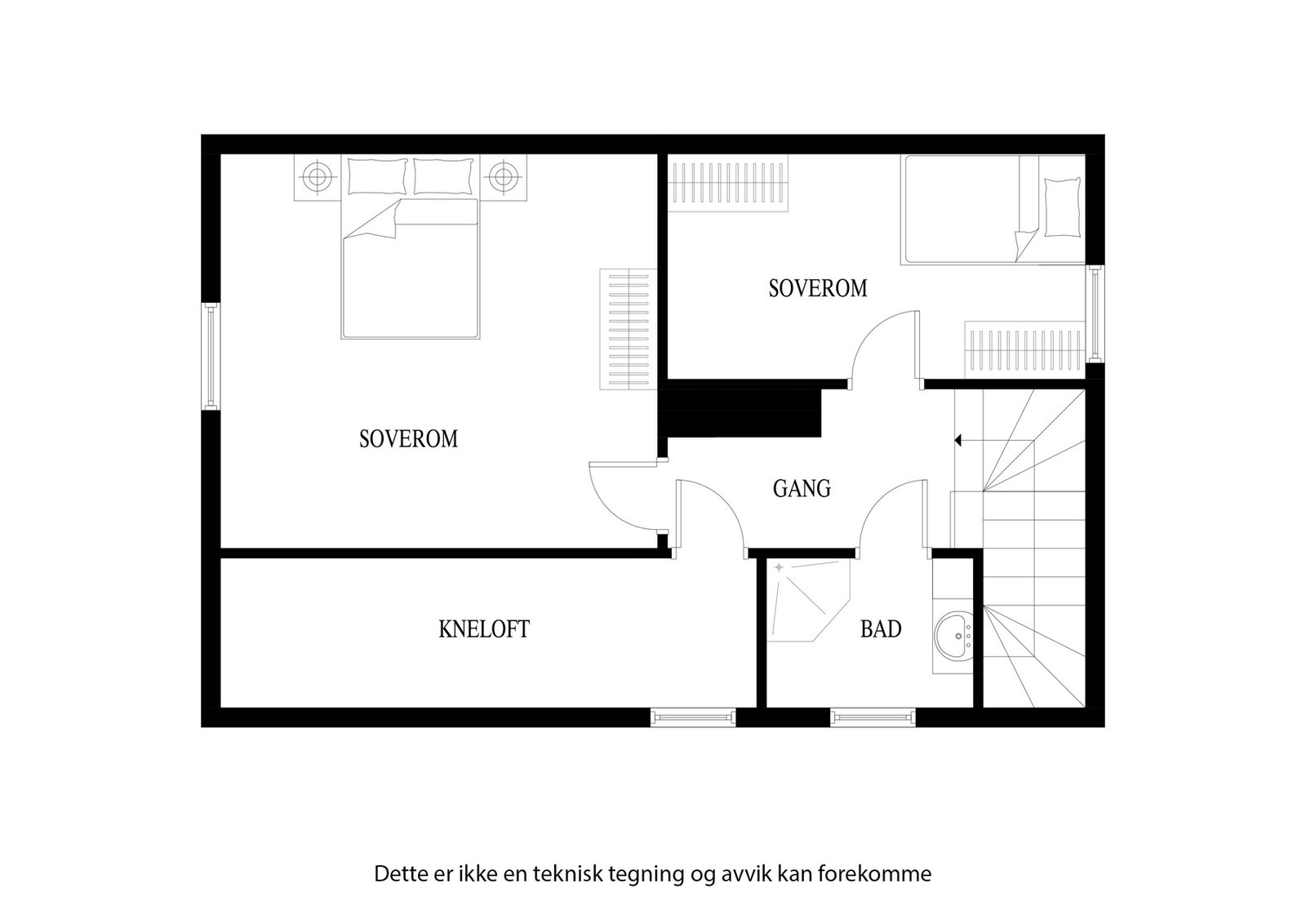 Planløsning for 2.etasje Galleribilde