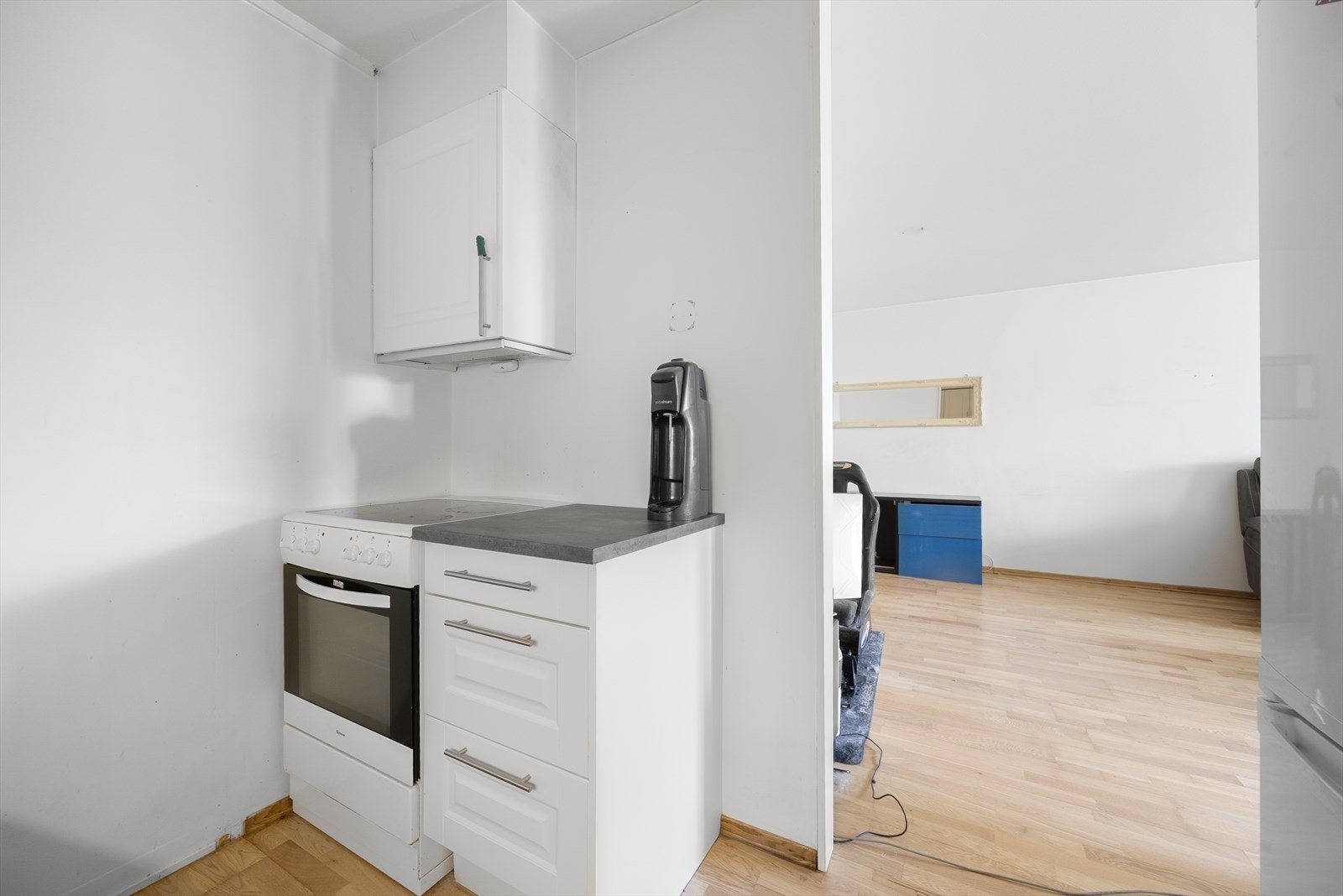 Kjøkkenventilator er tilkoblet bygningens balanserte ventilasjonssystem. Galleribilde